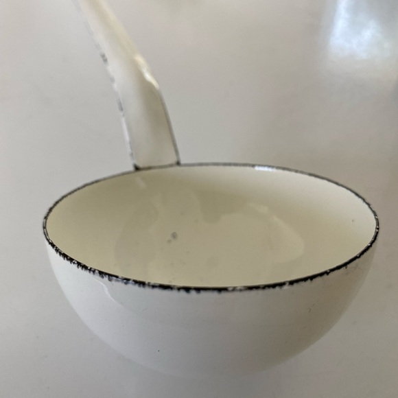 Vintage White Enamel Ladle - Picture 5 of 6